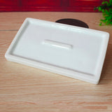 AOOKMIYA  White Paint Ceramic Paint Palette 10 Watercolors Mixing Palette Tray Painting Color Pallet Pigment Mixing Plates Artist Painters