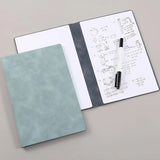 Whiteboard portátil criativo com limpador e Whiteboard Marcador, A5 reutilizáveis Projecto Nota Board, Folding, Dry Apagar