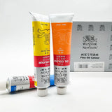 Windsor newton-pintura a óleo com tubo único de alumínio, 45ml, pintor iniciante, especial, ferramenta de arte, 24 cores