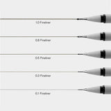Winsor&Newton 0.05mm-1.0mm fineliner Pen drawing design Pen black  ink 1 piece