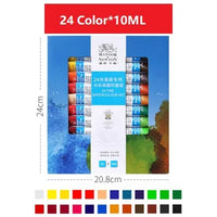 Winsor&Newton 12/18/24Color Professional Watercolor Paint Premium Water Color Pigment for Artist Painting Drawing Art Supplies
