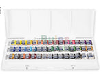 Winsor Newton 24/36/45 Color Solid watercolor pigment suit beginners' painting by hand portable iron box sub package art drawing