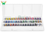 Winsor Newton 24/36/45 Color Solid watercolor pigment suit beginners' painting by hand portable iron box sub package art drawing