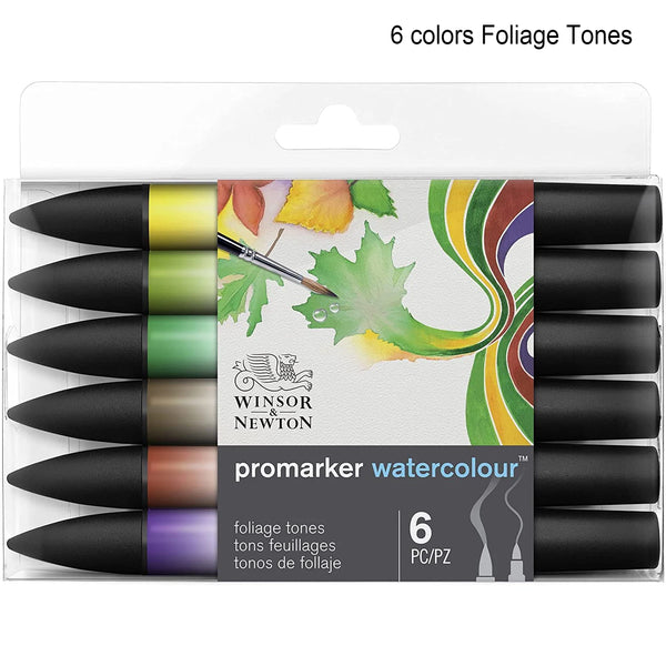 Winsor & Newton 6/12 colors Promarker Watercolor Marker Double Tips