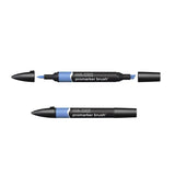 Winsor & Newton Brushmarker Set 6 Warna 12 Warna Sikat Lembut Tip Twin Tip Sikat Spidol Berbasis Alkohol Seni Pena