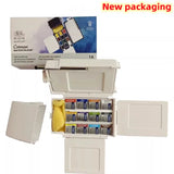 Winsor Newton Conjunto De Viagem Aquarela, portátil 12 cores, meio bloco, esboço de luxo, especial iniciantes pintados à mão Art Supplies