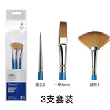 Winsor & Newton Cotman Short Handle Brushes, Set of 3/4/5, Watercolor Gouache Paint Brushes ART Supplies