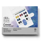 Winsor & Newton Cotman Watercolor Paint Set 14 Color Half Pans Watercolor Brush Mixing Palette Sketching Art Drawing Aquarela