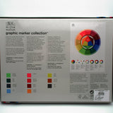 Winsor & Newton Graphic Marker Collection Promarker  Markers Papers Set Professional Marker Pens with Bristol Board Pad