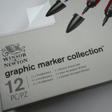 Winsor & Newton Graphic Marker Collection Promarker  Markers Papers Set Professional Marker Pens with Bristol Board Pad
