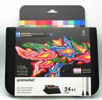 Winsor & Newton Promarker Set 24 Colors  Markers Set