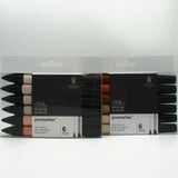 Winsor & Newton Promarker Skin Tones Set Twin Tip Alcohol Based Fast Dry Markers