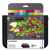 Winsor&Newton Promarker design drawing Marker Pen double tips 24colors/set