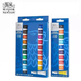 Winsor & Newton-Tinta Aquarela Sólida, Paleta De Viagem Portátil, Escova De Aquarela, Meia Panelas, Tinta Acuarela, 8 Cores, 12 Cores, 24 Cores