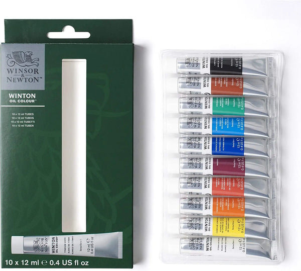 Winsor & Newton Winton Professional Oil Color Paint Set 10/20 12ml