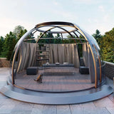 With Brand new high quality PC Home Dome Transparent Bubble Dome Tent For Dining Cafe/Villas/House/Resorts/