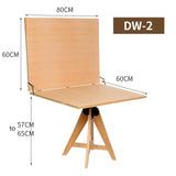 AOOKMIYA Wood Drawing Table Liftable Sketch Bookshelf Easel Stand Desktop Picture Stand Watercolor Oil Easel for Painting Art Supplies