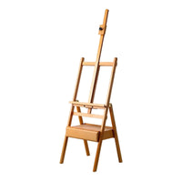 AOOKMIYA Wooden French Sketchbox Easel with Drawer Adjustable Studio Field Sketch Box Easel Easel Stand for Accessories Sketching Artist