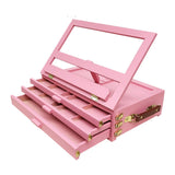 AOOKMIYA Wooden drawer drawing box pencil watercolor pen storage tool box beech wood adjustable easel art supplies for artist wood stand