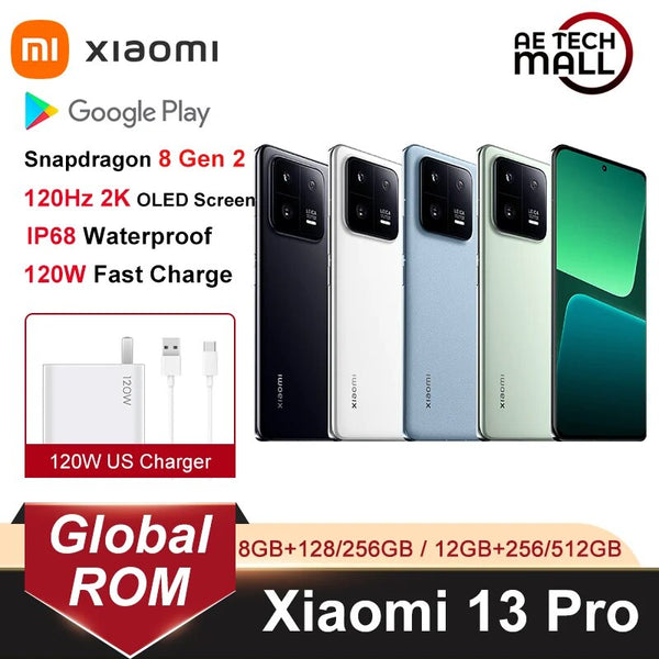 Xiaomi 13 Pro 5G Global ROM Snapdragon 8 Gen 2 MIUI 14 120Hz OLED Scre –  AOOKMIYA