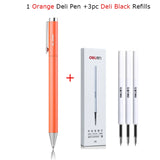 Xiaomi Deli Metal Sign Pen Pens Gold / Silver Gel Pen 0.5mm Refills PREMEC Smooth Refill MiKuni Japan Ink Black School Mi Pen