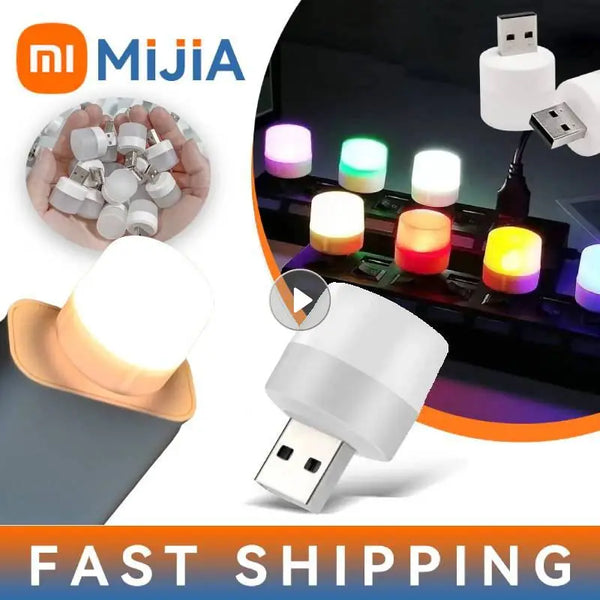 Xiaomi LED Reading Lamp Portable USB 5V Mini Book Light Foldable Camping Night Lights Table Lamps For Power Bank Notebook Laptop