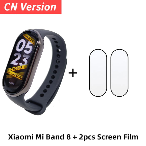  Xiaomi Mi Band 8 Smart Bracelet AMOLED Screen Heart Rate Blood  Oxygen Bluetooth Sport Watch Fitness Traker Smart Watch (Chinese NFC  Version Black) : Cell Phones & Accessories