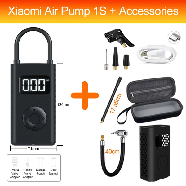 Xiaomi Mijia 2 Portable Electric Air Compressor 1S Inflator Smart Home –  AOOKMIYA