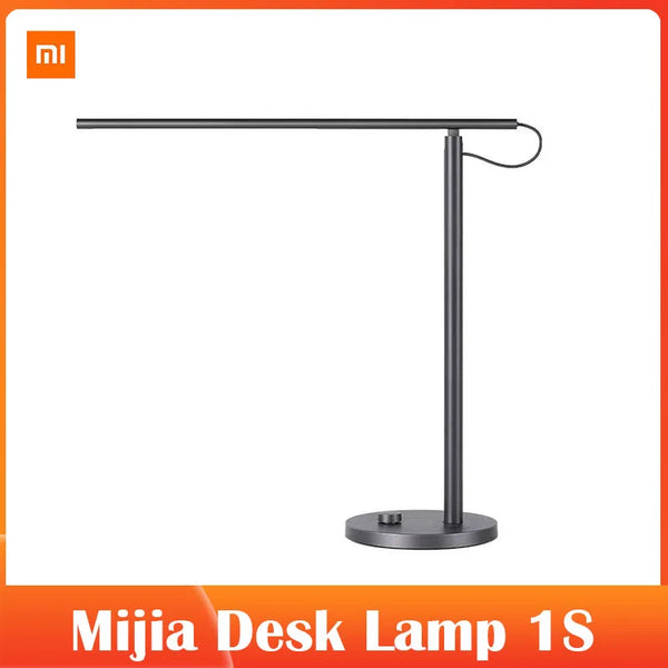 Xiaomi Mijia Desk Lamp 1s Black Study Dormitory Lamp Student Smart Desk Lamp Folding Eye Protection Lamp Mi Works with Mijia App