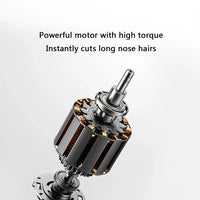 Xiaomi Mijia Electric Nose Hair Trimmer Type-c Charge Magnetic Suction Protective Cover Antibacterial Coating IPX5 Waterproof