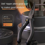 Youpin Deli Pointed Nose Pliers 6-inch Steel Wire Pliers Multifunctional Labor-Saving Household Manual Wire Stripping Pliers New
