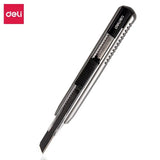 Youpin Deli Zinc Alloy Utility Knife Large Utility Knife Black Blade Small Utility Knife 30-degree Pointed Blade Wallpaper Knife