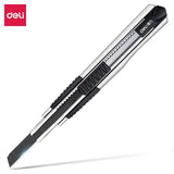 Youpin Deli Zinc Alloy Utility Knife Large Utility Knife Black Blade Small Utility Knife 30-degree Pointed Blade Wallpaper Knife