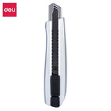 Youpin Deli Zinc Alloy Utility Knife Large Utility Knife Black Blade Small Utility Knife 30-degree Pointed Blade Wallpaper Knife