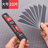 Youpin Deli Zinc Alloy Utility Knife Large Utility Knife Black Blade Small Utility Knife 30-degree Pointed Blade Wallpaper Knife