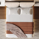 bed Quiet wind suspension  light luxury leather  modern simple master room suspended cream air soft wrap