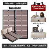 bed Quiet wind suspension  light luxury leather  modern simple master room suspended cream air soft wrap