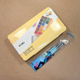 AOOKMIYA Himi Gouache Paint Set Jelly Cup 18 x 30mL - Yellow with 3 brushes AOOKMIYA.COM