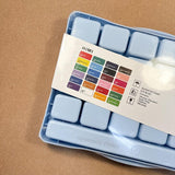 AOOKMIYA Himi Gouache Paint Set Jelly Cup 24 x 30mL - Blue case with 3 brushes AOOKMIYA.COM