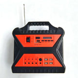 AOOKMIYA portable Small camping use solar lighting system with battery solar panel and four bulbs for house outdoor emergency electricity