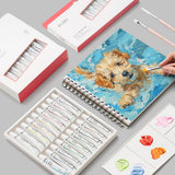 HIMI Gouache Paint Tube Set -24 Colors 12ml, with Rich 24colors, 24colors