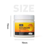 Gouache Refill Paints,White Color(200 ml Bottles), Non Toxic Paint for Canvas...