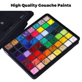 HIMI Gouache Paint Set, 56 Colors x 30ml Include 8 Metallic and 6 Neon Colors...