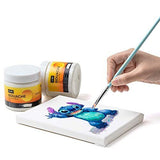 Gouache Refill Paints,White Color(200 ml Bottles), Non Toxic Paint for Canvas...