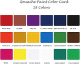 HIMI Gouache Paint Set, Jelly Cup 18 Vibrant Colors(30ml/Pcs)(BLUE) - BRAND New