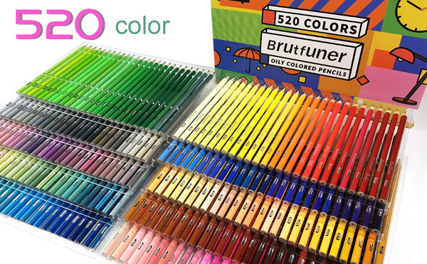 Professional 520 Colors Soft Oil Colors Pencils Wood Sketch