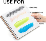 AOOKMIYA HIMI Gouache Pad 8.5X8.5''(98lb/160g) 50 Sheets Mix Paper Pad, Side Green AOOKMIYA.COM