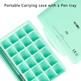 AOOKMIYA HIMI Gouache Paint Set, 24 Colors x 30ml/1oz with Brushes 27 Piece Green AOOKMIYA.COM