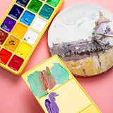 AOOKMIYA HIMI Gouache Paint Set, Jelly Cup 18 Vibrant Colors(30ml/Pcs(YELLOW) - BRAND New AOOKMIYA.COM