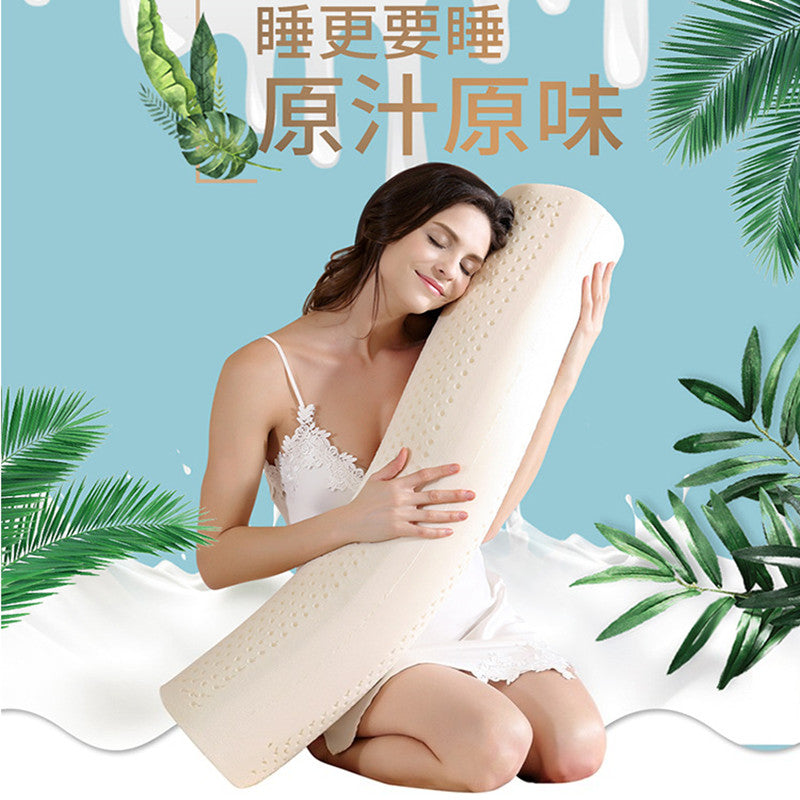 100CM Super Soft Thai Latex Cylindrical Long Pillow Pregnant Women Sle –  AOOKMIYA